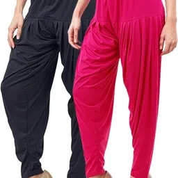 queenscode Viscose Rayon Solid Patiala-picture-16