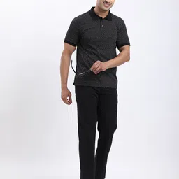 indian terrain Men Regular Fit Black Pure Cotton Trousers image 4