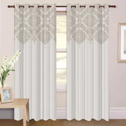 aai 154 cm (5 ft) Window Polyester Room Darkening Curtain Single Curtain-picture-21