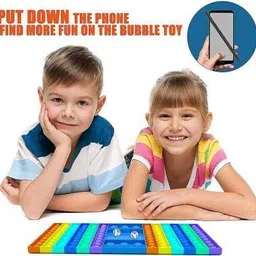 sktoyzone POPETS,POP IT, PUPETS, POP ITS ,Pop it Fidget Toy Ludo Game in Pop it Fidget Toy Stress Relief Toy for Kids Parents 2 Player, 3 Player and 4 Player Ludo Game Big Size (2 Player) Board Game Accessories Board Game Board Game Accessories image 2