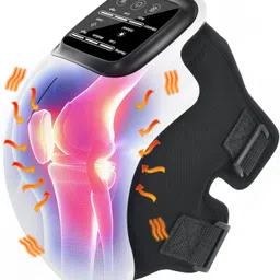 R A Products Premium Knee Massager Joint Pain Relief with Red Light Heating Massage Therapy Rechargeable Knee Heat Massage Vibration Physiotherapy Machine Massager-picture-18