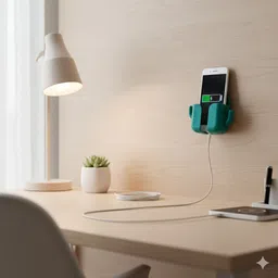 CIHROX Wall Mounted Mobile Holder Storage Case for Remote Wall Mounted Mobile Stand Mobile Holder image 4