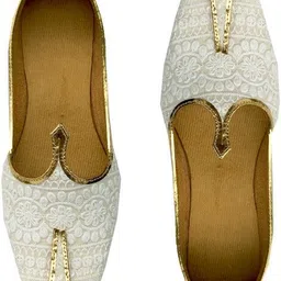 traditional funda Mens Ethnic Designer Punjabi Jutti Mojari Nagra for Party and Wedding Loafers For Men image 2