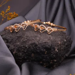 alasca Brass Diamond Gold-plated Bangle image 4