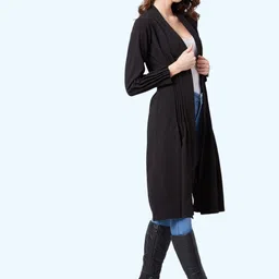 zeugen Polyester Self Design Coat For Women image 1