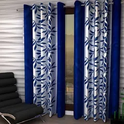 panipat textile hub 213 cm (7 ft) Polyester Door Curtain (Pack Of 2)-picture-27