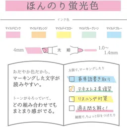 zebra mildliner Highlighter 5 Color Set (WKT7-5C) image 2