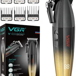VGR V-003 Professional Salon Series Hair Clipper, Turbo mode, Ceramic Blade, 9000RPM Trimmer 250 min Runtime 11 Length Settings-image-50