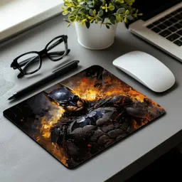 Pawsome Creations Bat M Printed Mouse Pad Non Slip Base Mousepad image 2