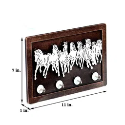 craft tree Brown Mdf Naples Horse Decorative Key Holder image 3