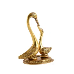 purestory Swan Pair Gold Aluminium Figurine image 5