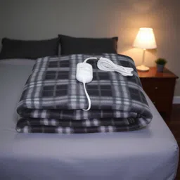 warmzzz Solid Single Electric Blanket for Heavy Winter image 2