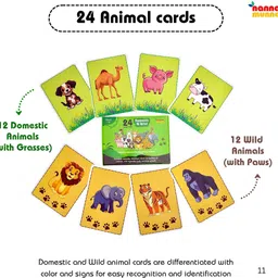 nannamunna Flash Card Combo for Kids above 1year | Colorful Memory and Animal Flash Cards image 3