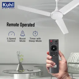 kuhl Fest B1 Power Saving BLDC Ceiling Fan | 28W |High Air Flow | Stylish Design | BLDC Motor with Remote 1200 mm Ceiling Fan image 3
