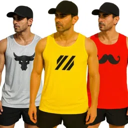 elite elegance apparel Pack of 3 Men Vest image 1