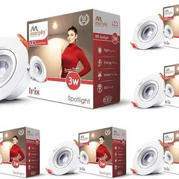 LED 3W IRIS JUNCTION BOX (Warm White, Pack of 6) Recessed Ceiling Lamp-image-28