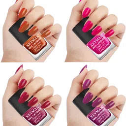 Nail Polish Quick Dry Single Coat set of 4 Pc. 1,2,4,5 Multicolor-image-1