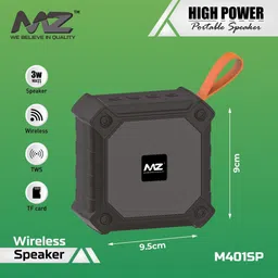 MZ M401SP (BLUETOOTH PORTABLE SPEAKER) Dynamic Thunder Sound with High Bass 3 W Bluetooth Speaker image 2