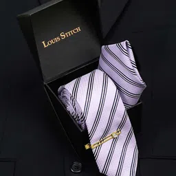 LOUIS STITCH Men Italian Silk Necktie Accessory Gift Set-image-36