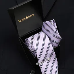 LOUIS STITCH Men Italian Silk Accessory Gift Set-image-84