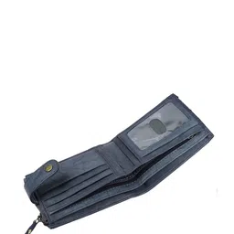 Style Shoes Unisex Leather Two Fold Wallet image 2