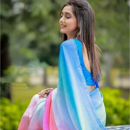 keshia Printed Daily Wear Georgette Saree image 3