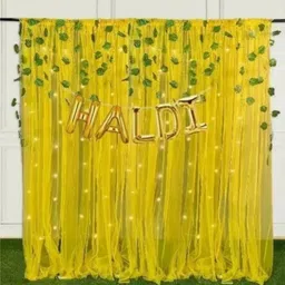 Solid Haldi Ceremony Decoration Kit contains For Bride & Groom Letter Balloon-image-52