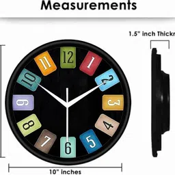 jv enterprises Analog 25.4 cm X 25.4 cm Wall Clock image 4
