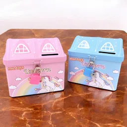 Top selling coinbank Unicorn 3D hut shape Money bank Coin Bank hh18 Coin Bank-image-85