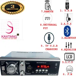 kaxtang SILVER BT DJ REMIX ABSTRACT VERSION WITH BETTER SOUND QUALITY Car Stereo BT/ MP3/ AUX/ USB/ SD-MMC/ FM Car Stereo (Single Din) Car Stereo image 2