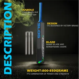 victory Plastic Cricket Bat with Ball Full Size Bat For every age group Cricket Kit image 3