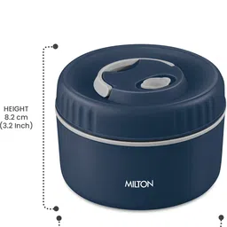 milton Snack Box Big Inner Steel PU Insulated 510 ml Leak Proof Air Vent Lunch Box 1 Containers Lunch Box image 3