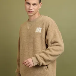 highlander Men Full Sleeve Self Design Sweatshirt image 3