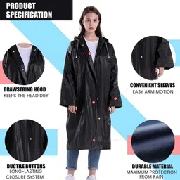 allextreme Solid Women Raincoat image 5