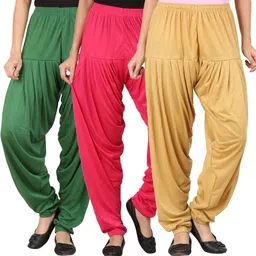 wellfitlook Solid Cotton Viscose Blend Women Harem Pants-picture-12