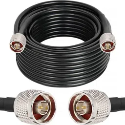 Netboon HLF 400 RF Coax 50 Ohm Cable Both Side N Type Male Plug Connectors 30 meters For Antenna Amplifier-image-44