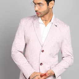 killer Men Self Design Single Breasted Casual Blazer image 1