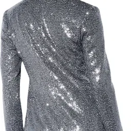 only Women Self Design Single Breasted Party Blazer image 2