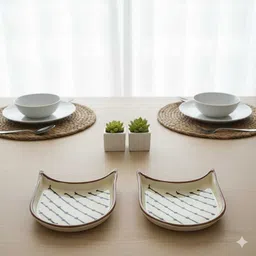 retail mafia Ceramic plate tray dish pack of 2 Servinewg Dishes_new30 Quarter Plate-picture-12