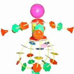 m s.toys DORE Rattle Musical Merry Go Round Toy (Jhoomer) Soothing Sound with Drumer Toys Rattle image 4