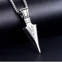 accessoo Diwali Gift Silver Locket Pendant Fashion Jewellary Set For Boys, men, Boyfriend Alloy, Metal Pendant Set-picture-14