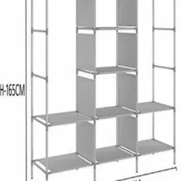 nakulk Acrylic Collapsible Wardrobe image 3