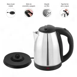 honbon 1.8 Litre1500 Watt Stainless Steel Electric Kettle for Making of Tea &Coffie 1Pc Electric Kettle image 4