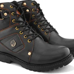 killer Black Casual Boots For Men Boots For Men image 3