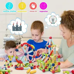 toys r us universe of imagination Best Magnetic Stick Building Block,Learning Sticks and Balls Fun for kids 42 Pcs image 5