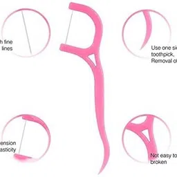 cezliar Dental Floss Flosser Pick Teeth Toothpicks Stick (Pack of 25) image 3