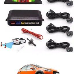 rkpsp Car Universal Black 4 Ultrasonic Reverse Parking Sensor-29 4 Parking Sensors, Compact Screen Distance Display with Sound Warning Parking Sensor-picture-24