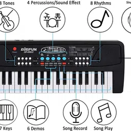 saleoff SALEOFF5319_@_263 Bigfun 37 Keys Kids Piano Keyboard | Piano For Kids With Microphone447 Analog Digital Piano image 5
