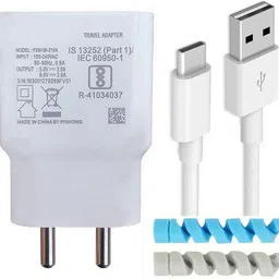 shopreals Wall Charger Accessory Combo for 40W ZTE A20 5G, Axon 20, Axon 30, Blade 20 Pro, Blade V2021 / V 2021-picture-20