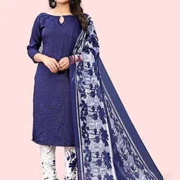 kashvi Unstitched Crepe Kurta & Churidar Material Printed-picture-16